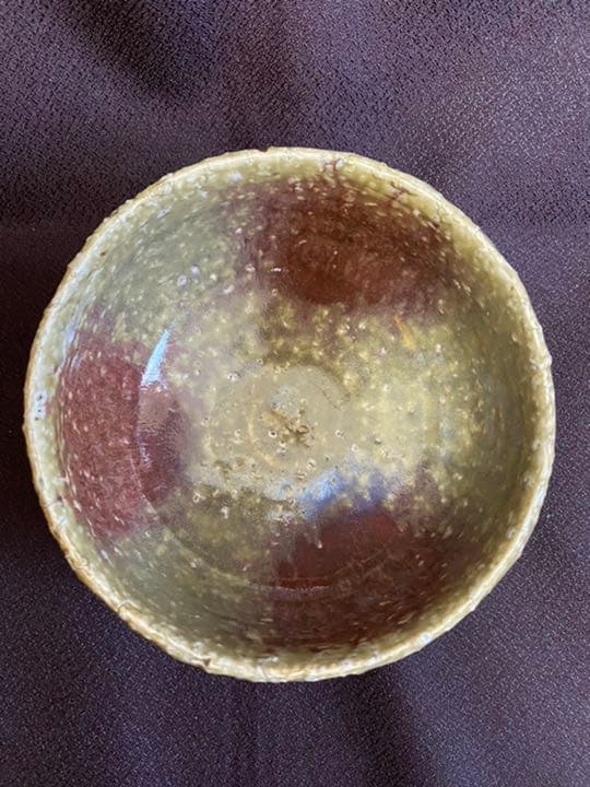 #希少陶器河合寛次郎高橋一智作白紬筒形抹茶碗　超レア