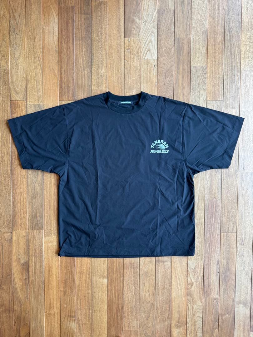 TANGRAM タングラム 半袖 Tシャツ ブラック ゴルフウェア メンズ XL