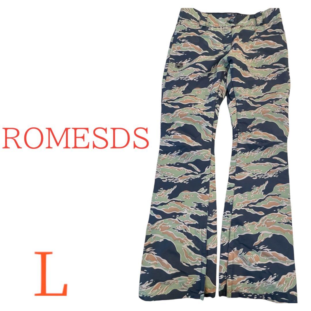 ROMESDS 迷彩 スキーウェア　スノーボードウェア Lサイズ　レディース