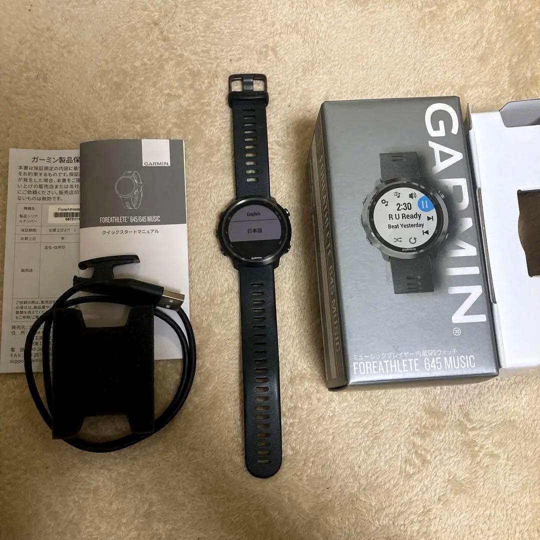 ガーミン 645music foreathlete garmin 美品
