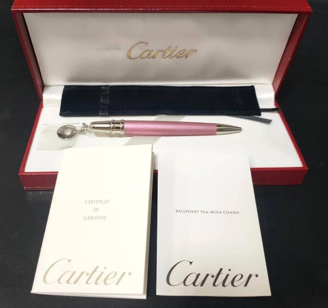 新品 チャーム ドゥ カルティエ Cartier ハートチャーム ボールペン