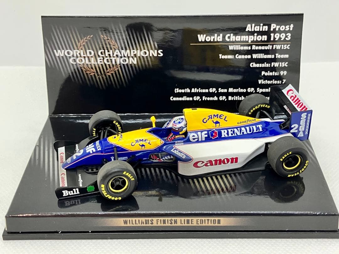 ★ウィリアムズ ルノー FW15C★A.プロスト★1/43★キャメル タバコ仕様