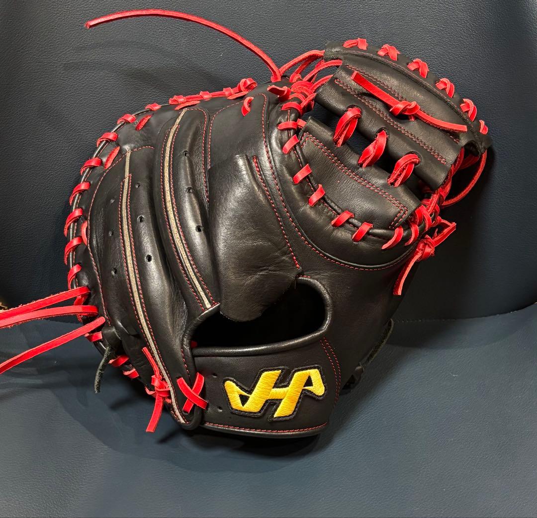 【匿名配送】ハタケヤマ　キャッチャーミット　軟式オーダー風