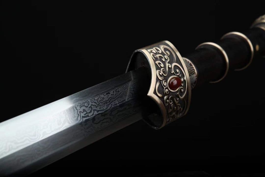 楚王剣（黒檀金）古兵器   武具　刀装具　日本刀　模造刀   居合刀