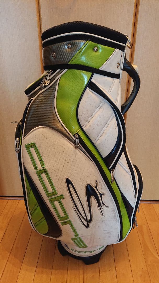 Cobra キャディバッグ ホワイト/グリーン