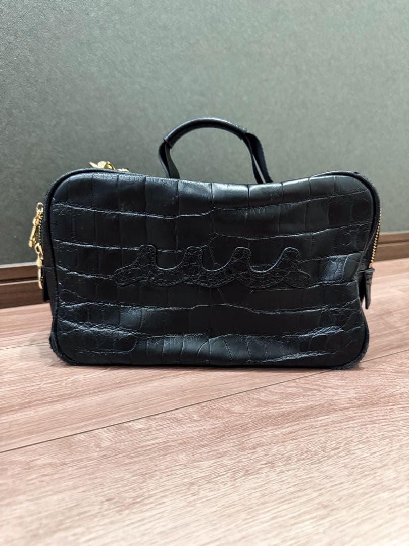 定価38.5万 muta MARINE マットクロコポーチ バッグ