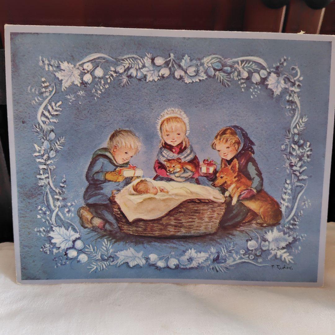 ターシャ・テューダーのヴィンテージクリスマスカード　１９６８年発行の貴重なカード