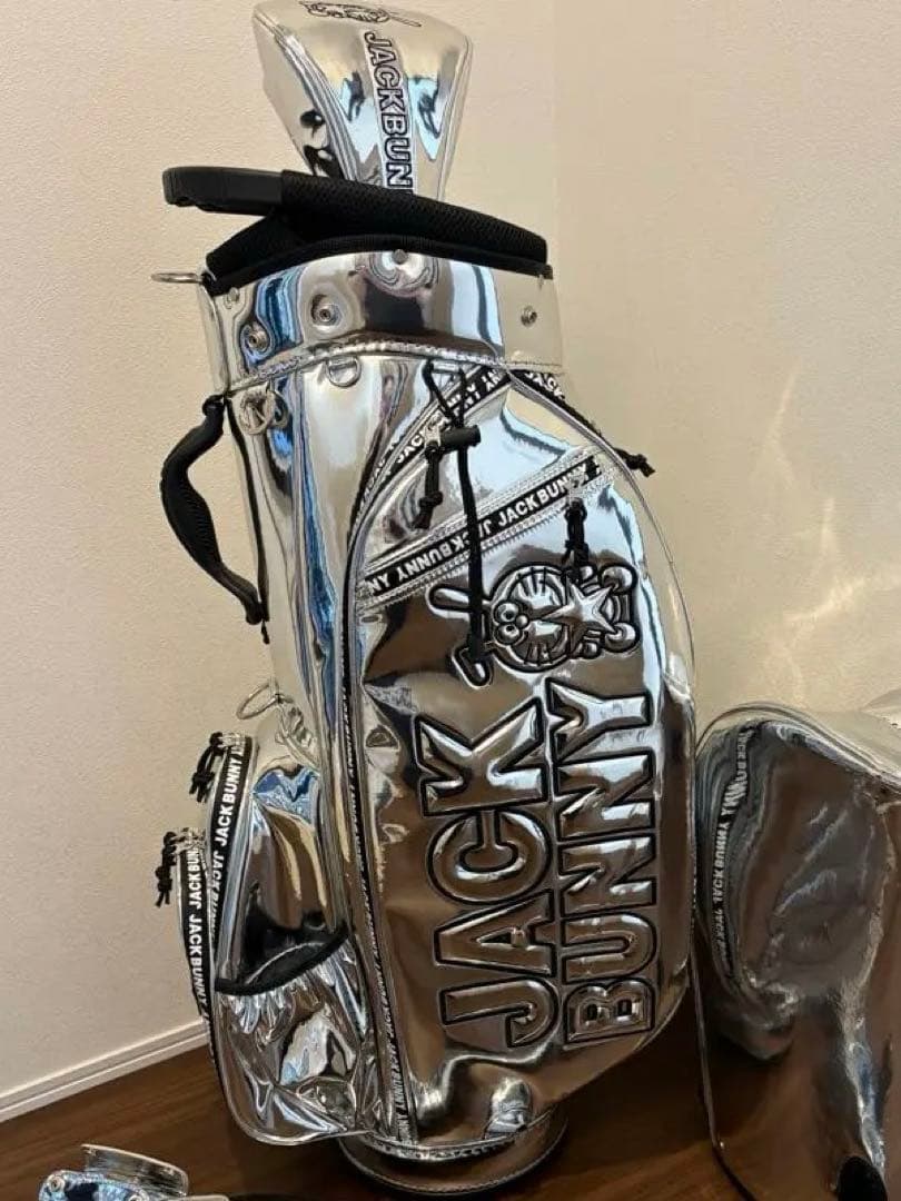 【超美品⭐︎】ドラえもん メタリック キャディバッグ ヘッドカバーつき！