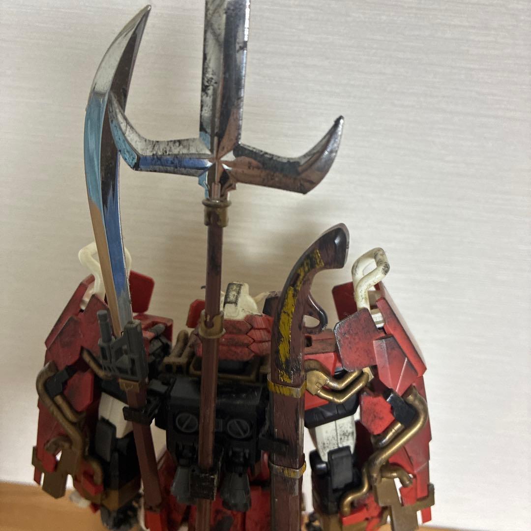 MG 真武者頑駄無 武者ガンダム プラモデル ガンプラ ウェザリング加工