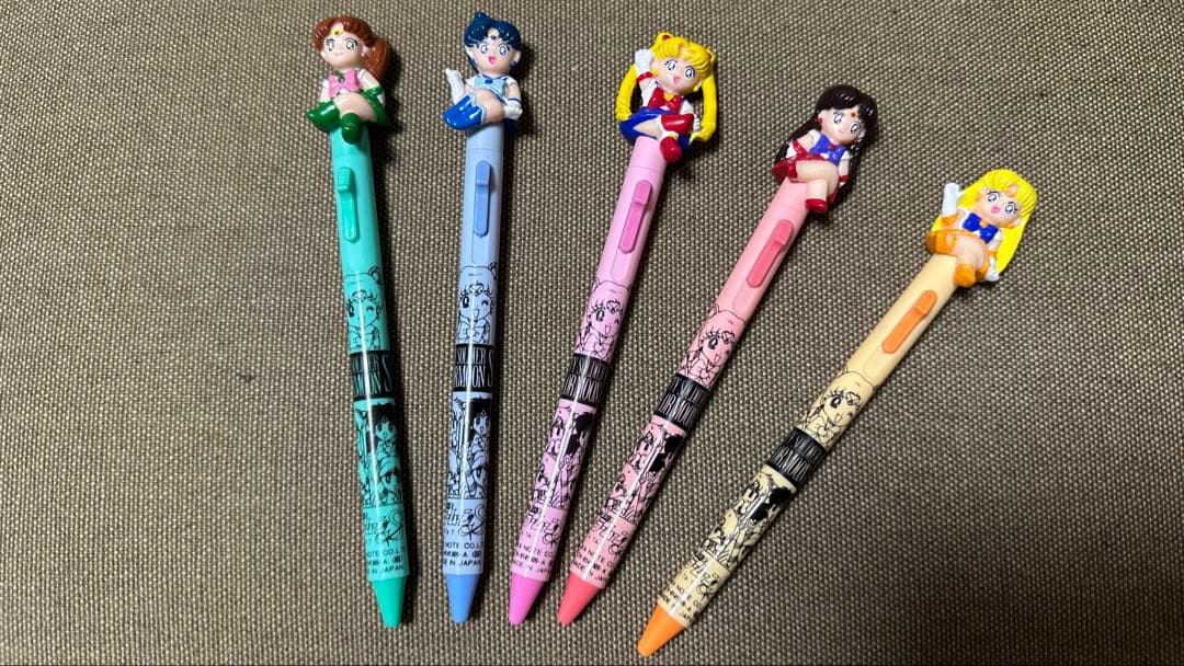 当時物 美少女戦士セーラームーン ボールペン 5本セット レア