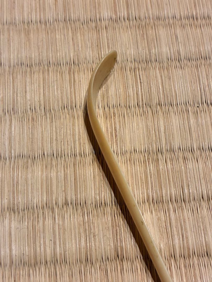 茶道具　節なし（げ）茶杓　16.5cm　時代物