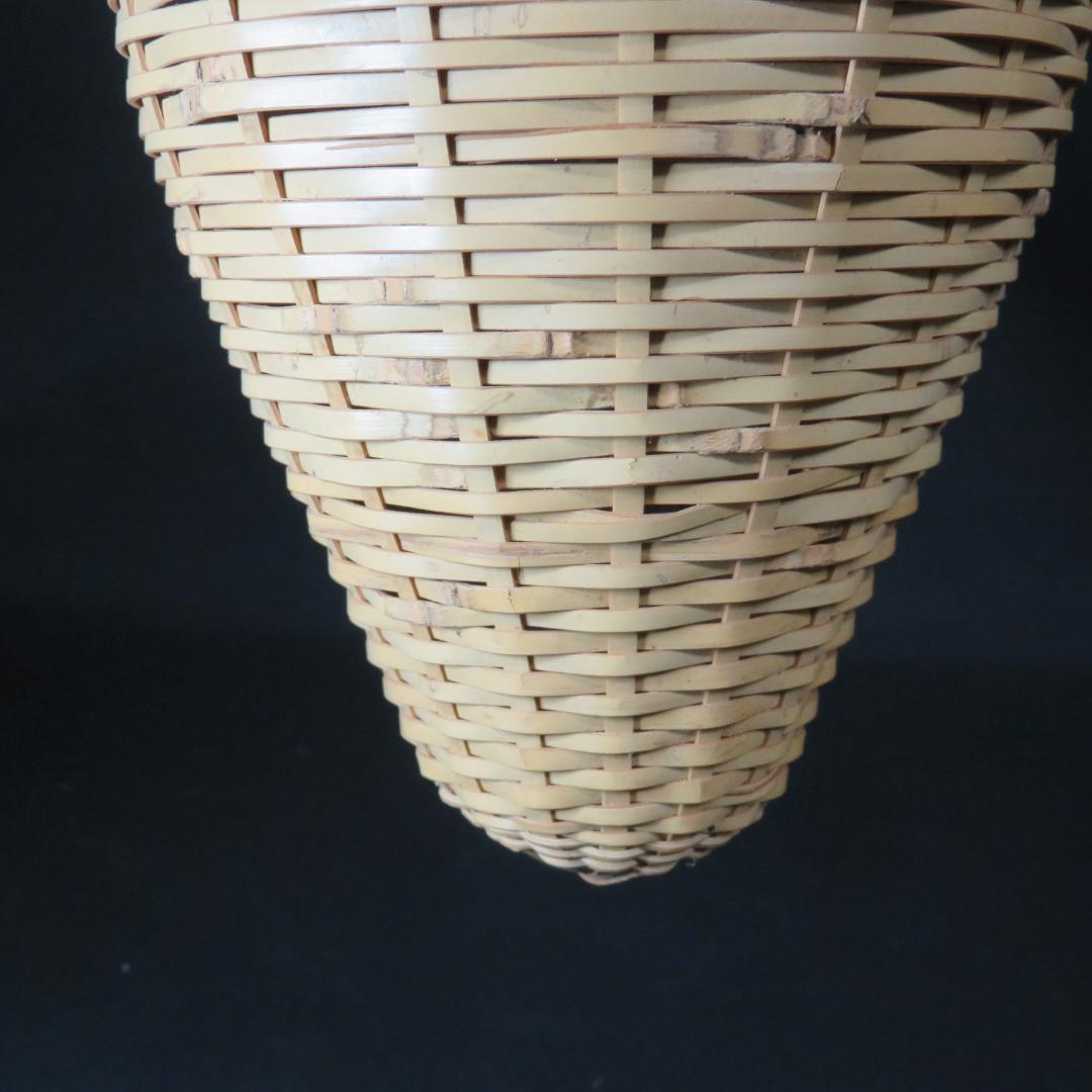 竹篭 掛花 花器 茶道具 飾り 魚籠